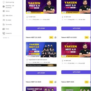 YAKEEN BATCH 2025 WITH INFINITY MEMBERSHIP