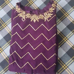 Ethnic gorgette dress size xl