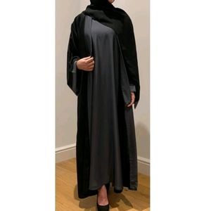 Firdaus Fabric Jacket Style Abaya