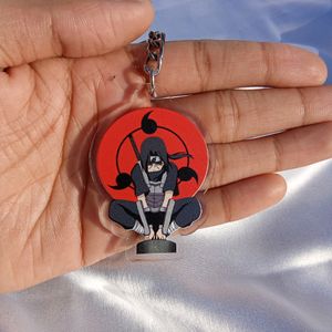 Anime Itachi Keychain Double Side View