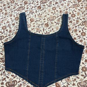 Denim Corset Top