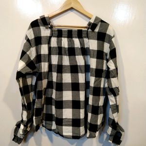 Max B&W Checked Shirt(Women)