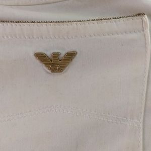 White Giorgio Armani Jeans