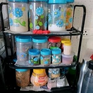 3 Shelves Good Quality Plastic Storage Shelf