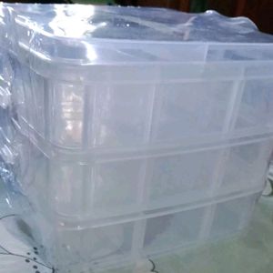 Transparent jewellery Box Organiser