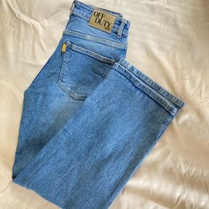 Off Duty Wide Leg Jeans