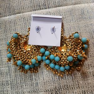 Blue Beads Earrings