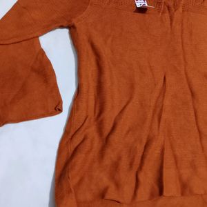 Rust Woolen Top