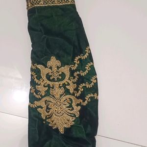 Velvet Gharara Kurti Set With Net Dupatta