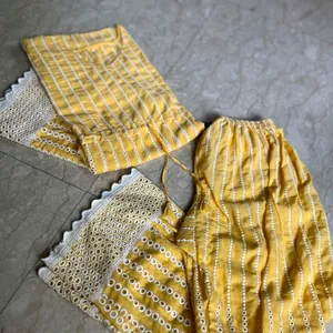 Yellow Kaftan. Co Ord Set