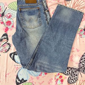 Blue Mid Waist Jeans