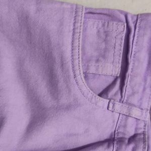 Lavendar Wide Leg Jeans