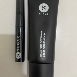 Combo Of Sugar Foundation And Mascara