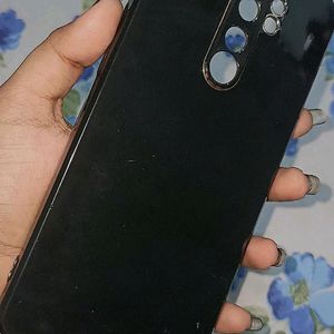 Redmi Note 8 Pro Black With Golden Border Phone Case.