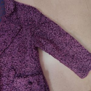 Lavender Overcoat For Women