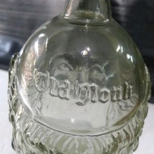 Vintage Empty Liquor GLASS BOTTLE Old Monk