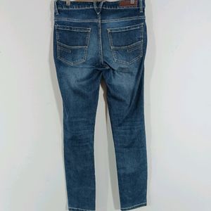 Blue Denim Skinny Fit Casual Jeans (Men)