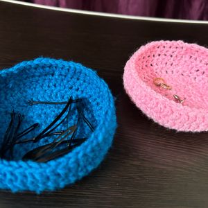 Crochet Basket For Accessories