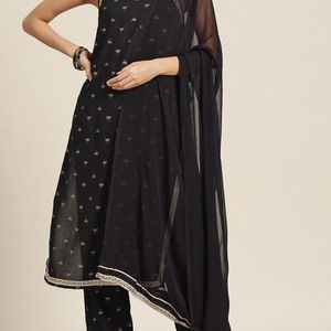 Three Peice Suit Palazzo Dupatta Set