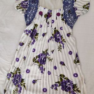 Vintage Lavender Floral Top