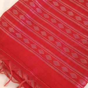 Beautiful Red Colour Saree For Women