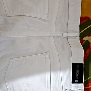 White Denim Jeans From Bench