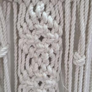 Macrame Wall Hanging With Fairy Lights