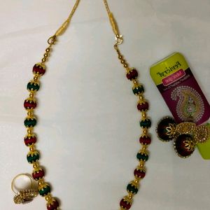 Silk Thread Long Necklace