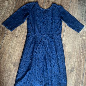 Lace Dress 👗 Dark Blue- Small to Medium