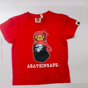 BAPE Pirate Milo Big Ape Head Tee Red ♥️