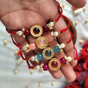 Beautiful Stone Rakhis (Single Pc Price)