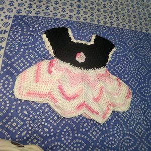 Kids Winter Wool Dress Handmade