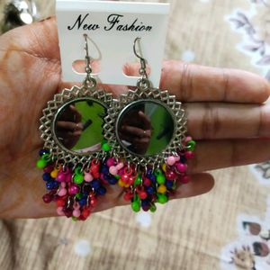 Multicolour Mirror Earrings