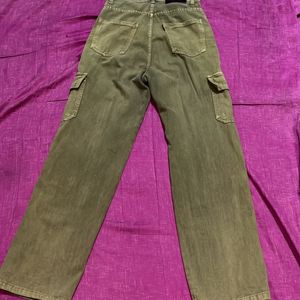 Green Cargo Jeans