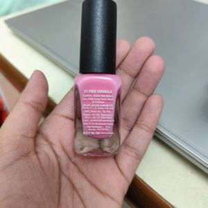 Pink And Black Nailpolish Combo