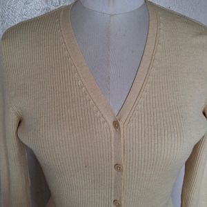 Ripped V Neck Cardigan