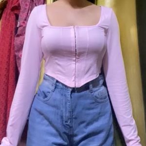 Imported Pink Corset Top