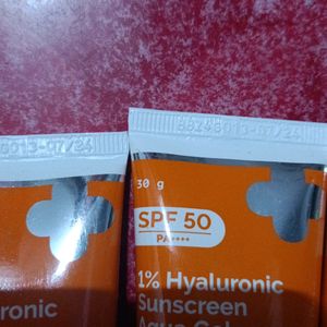 Combo Of 3 The Derma Co 1% Hyaluronic Sunscreen