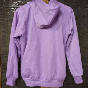 Lavender Fleece Hoodie (Size : S)