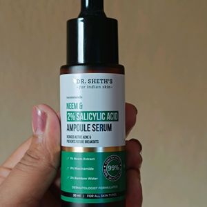 Dr. Sheth's Neem & 2% salicylic acid ampoule serum