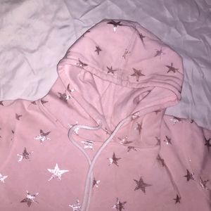 Pink Cropped Hoddie