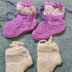 Woollen Socks (Set Of 4), New Born To 15 Months