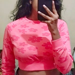 Cropped Pink Sweatshirt