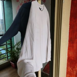 Zudio White Plain Sweatshirt