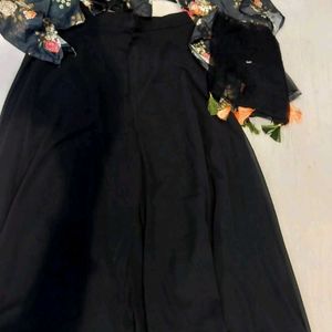 Black Indowestern dress