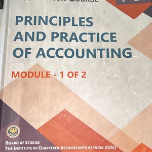 ca Foundation Module 1 Accounts