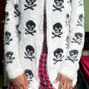 Off White Furr Cardigan