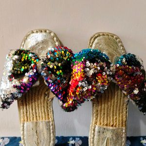 Sequined Slippers