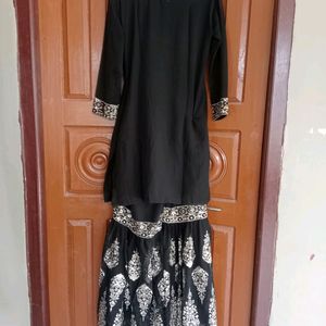 Comfortable Black Kurti Plazo