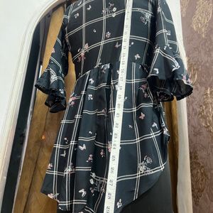 CHECKED SHIRT PATTERN TOP